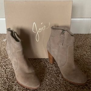 Tan ankle boots by Joie